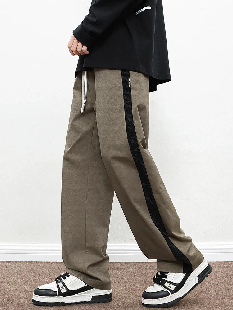 Wide-Leg Corded Pants