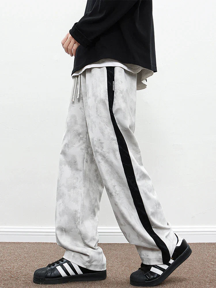 Wide-Leg Corded Pants