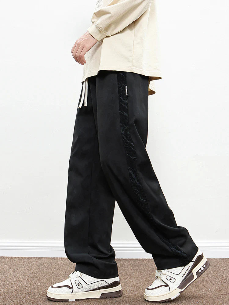 Wide-Leg Corded Pants