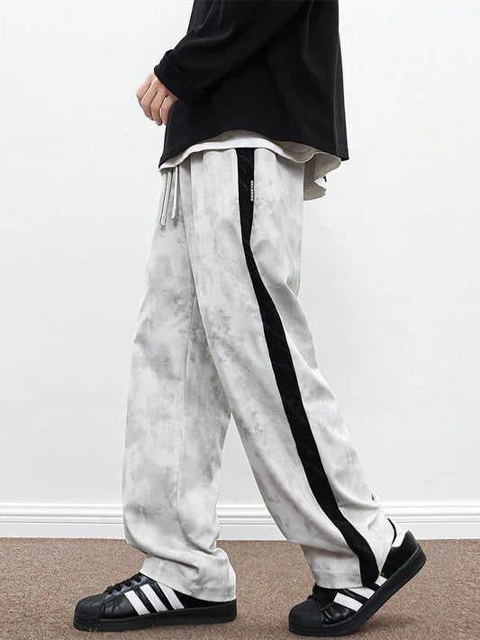 Wide-Leg Corded Pants