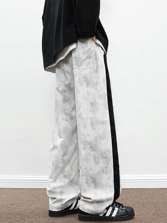 Wide-Leg Corded Pants